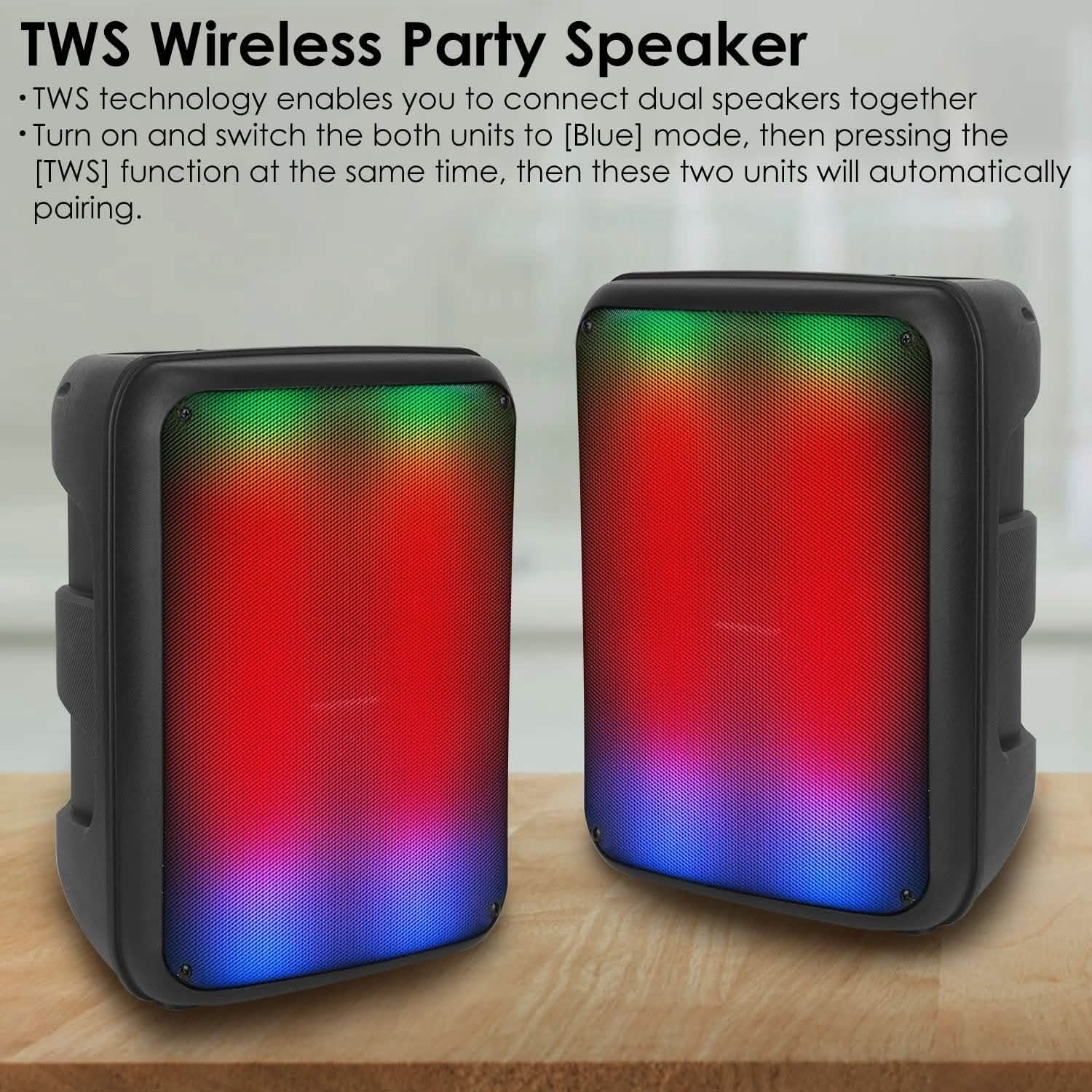 Portable Wireless Party Speaker Speakers - Tophatter Daily Deals