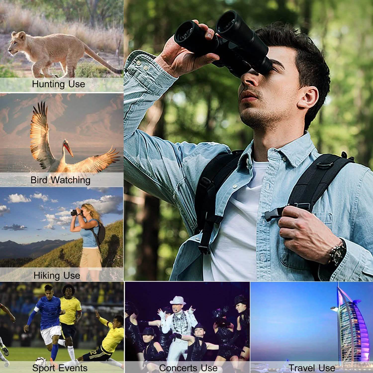 Portable Zoom Binoculars with FMC Lens Outdoor Recreation - Tophatter Daily Deals