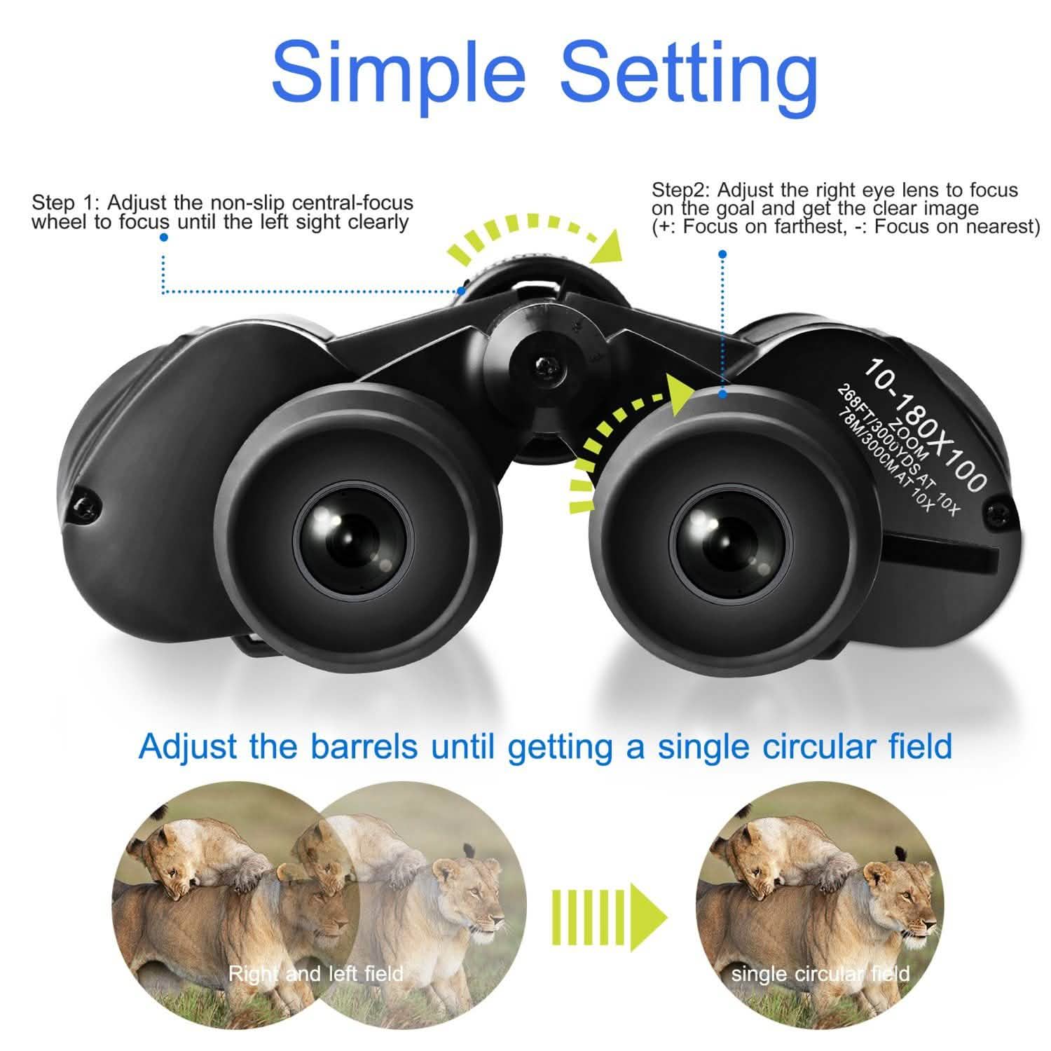 Portable Zoom Binoculars with FMC Lens Outdoor Recreation - Tophatter Daily Deals