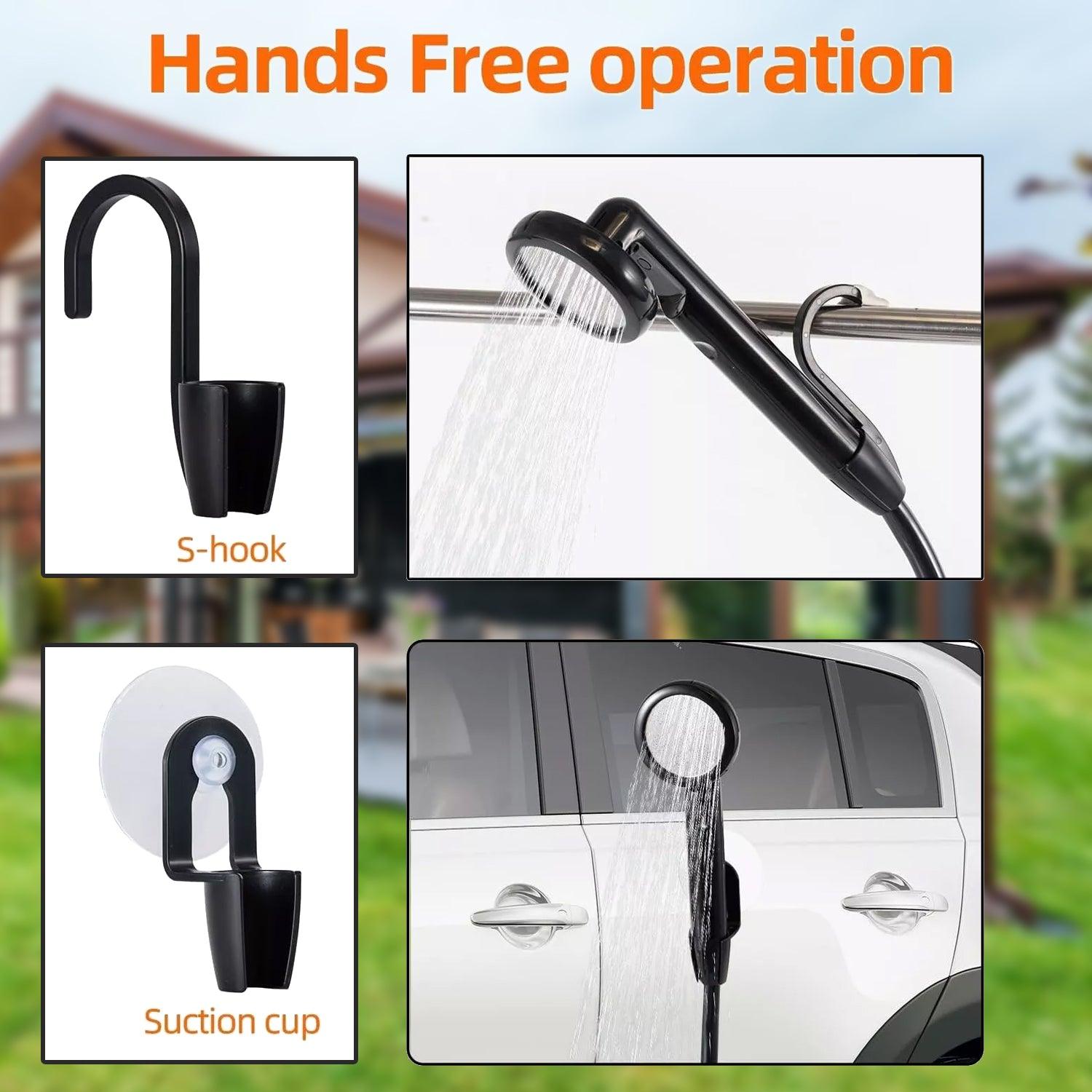 Rechargeable Camping Shower - 4000mAh Portable Electric Shower Pet Shower Home - Tophatter Daily Deals