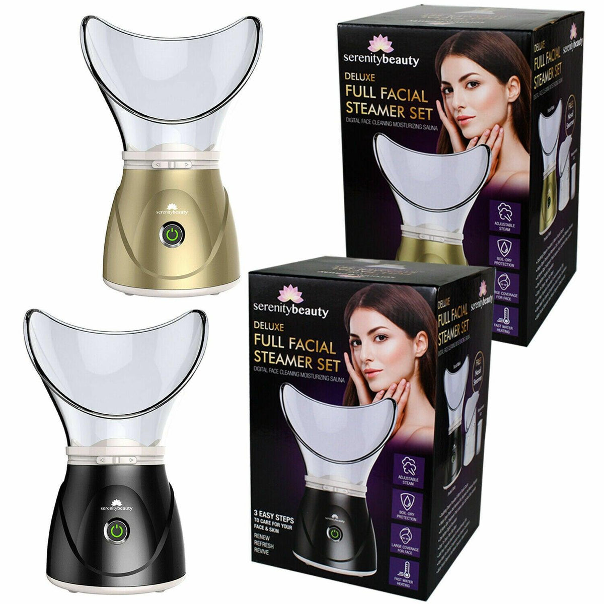 portable facial steamer - Professional Sinus Steam Inhaler Face Skin Moisturizer Facial Mask Sauna Spa Steamers Sprayer with Aromatherapy Diffuser Humidifier Function Health & Beauty - Tophatter Daily Deals