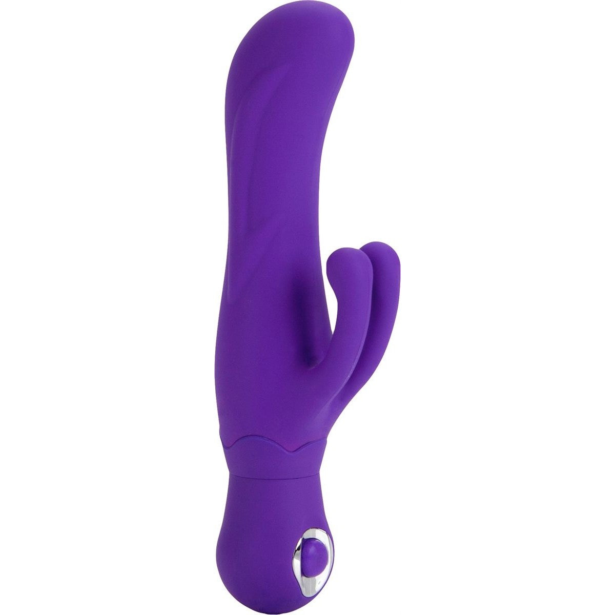 Double Dancer Silicone Vibrator in Purple Clitoral G-Spot Vibrator - Tophatter Daily Deals