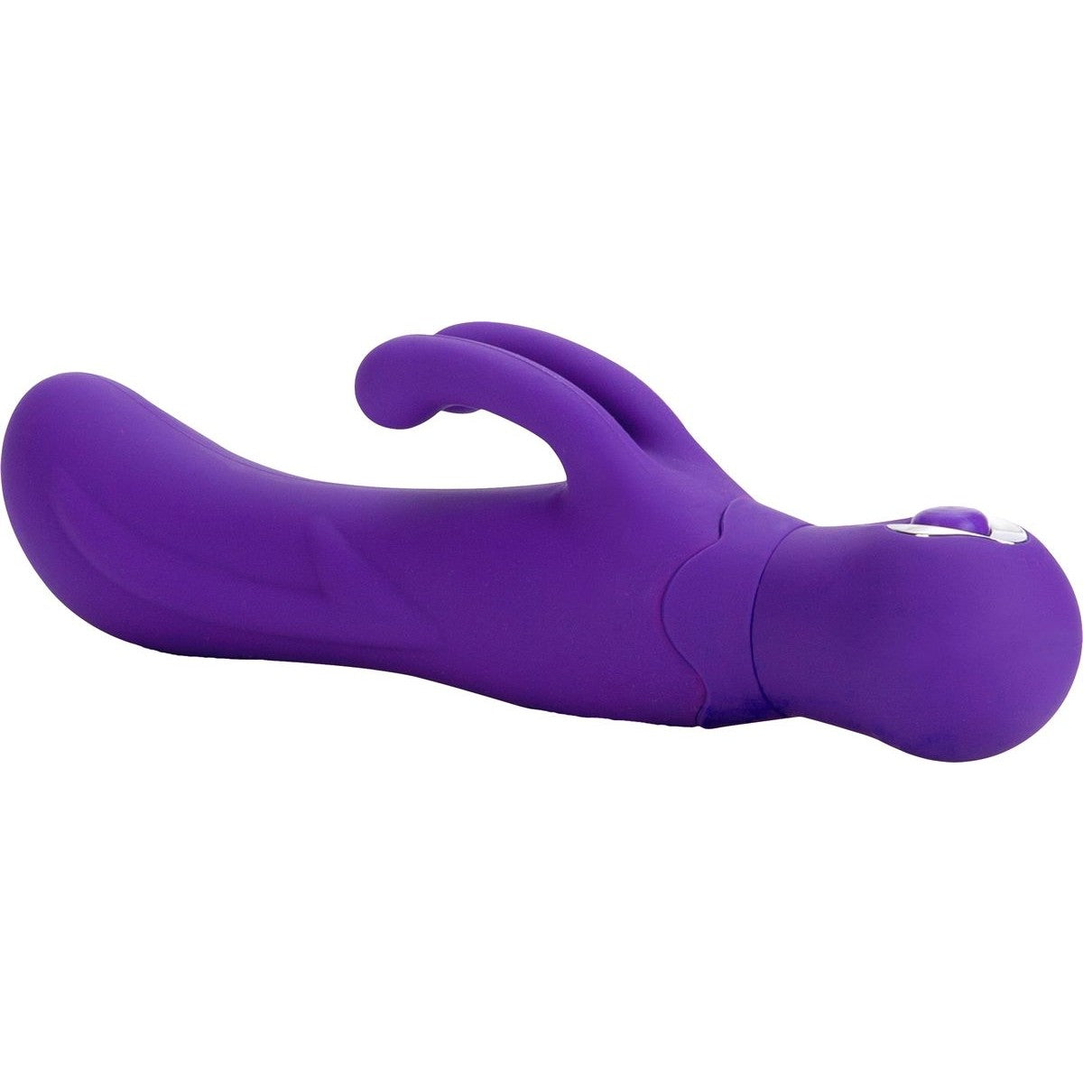 Double Dancer Silicone Vibrator in Purple Clitoral G-Spot Vibrator - Tophatter Daily Deals