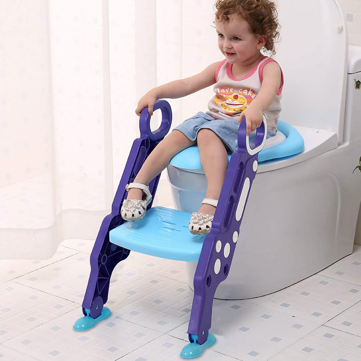 Potty Training Toilet Seat with Steps Baby Gear - Tophatter Daily Deals