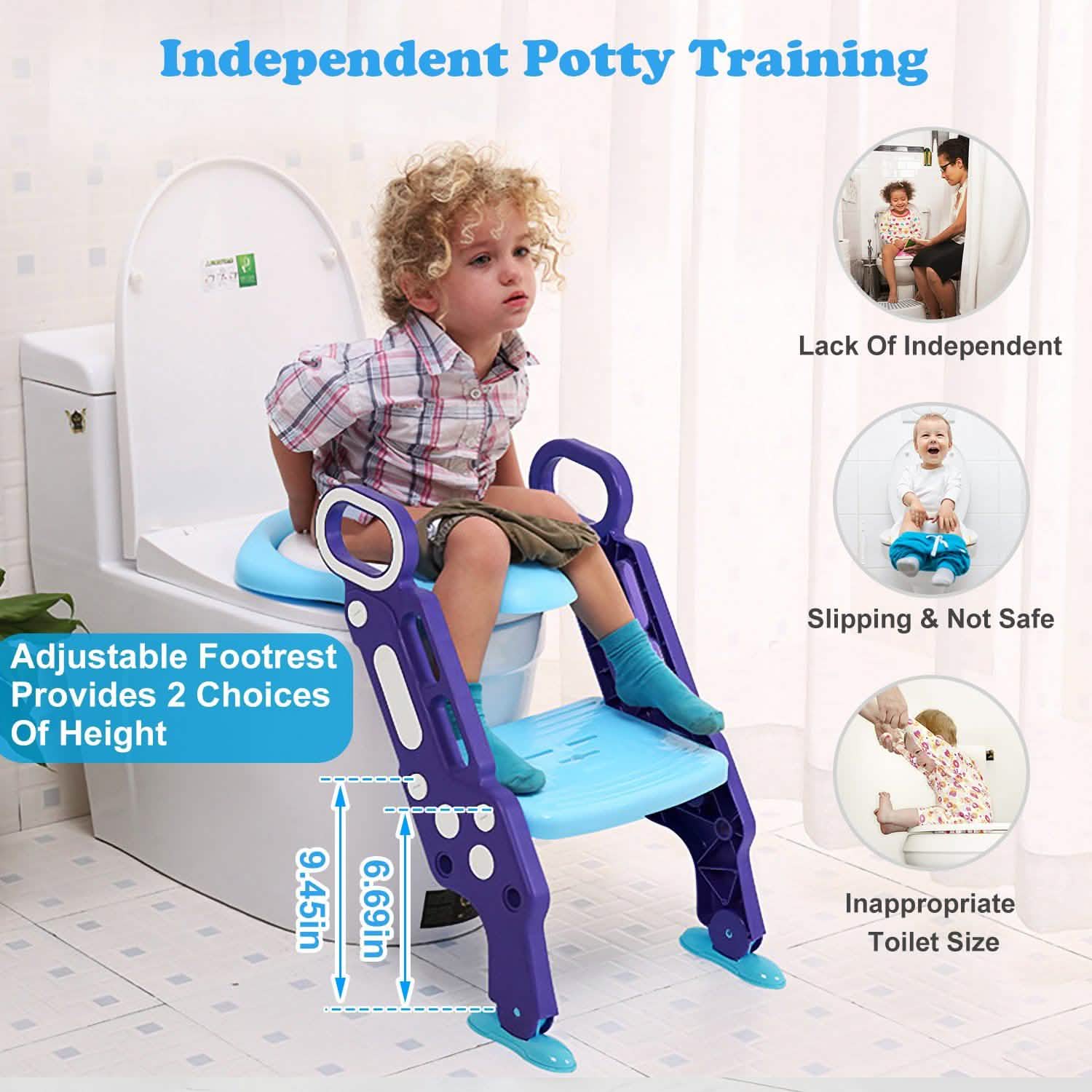 Potty Training Toilet Seat with Steps Baby Gear - Tophatter Daily Deals