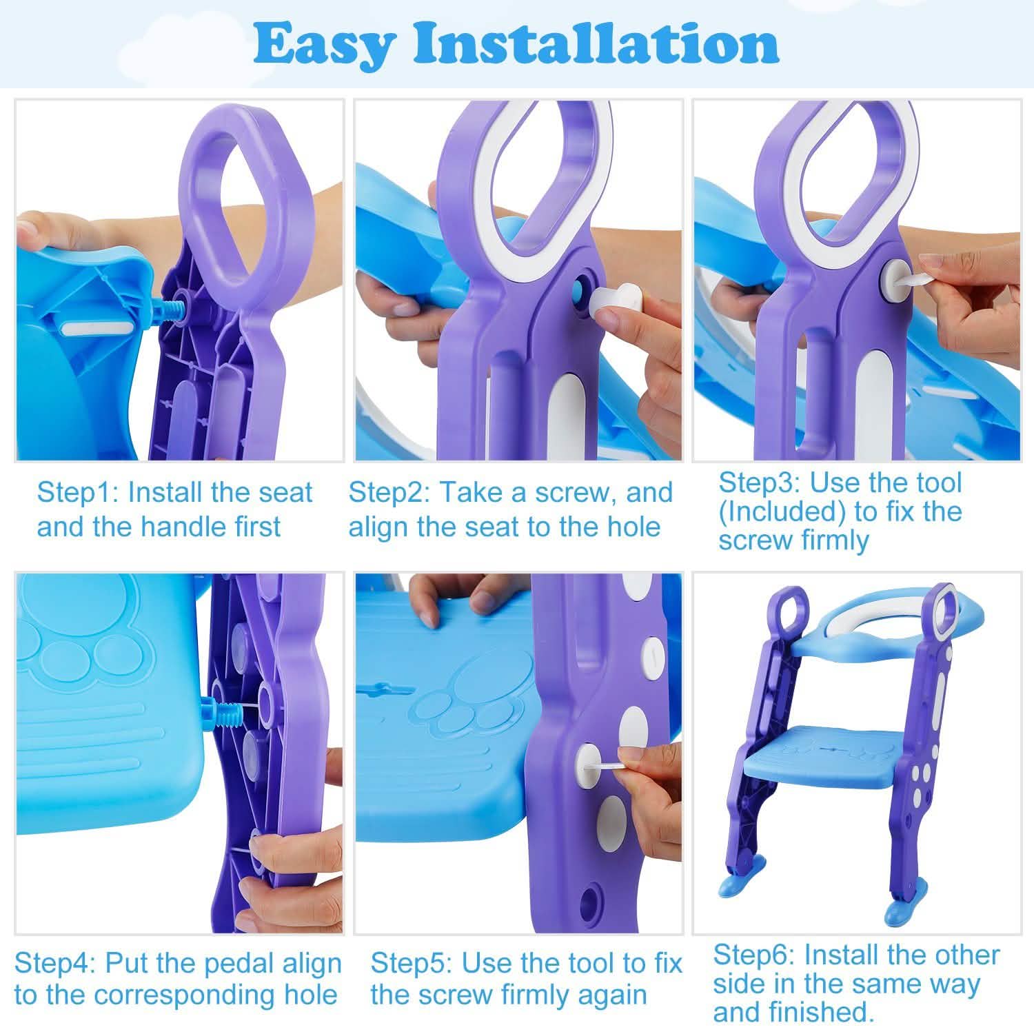 Potty Training Toilet Seat with Steps Baby Gear - Tophatter Daily Deals