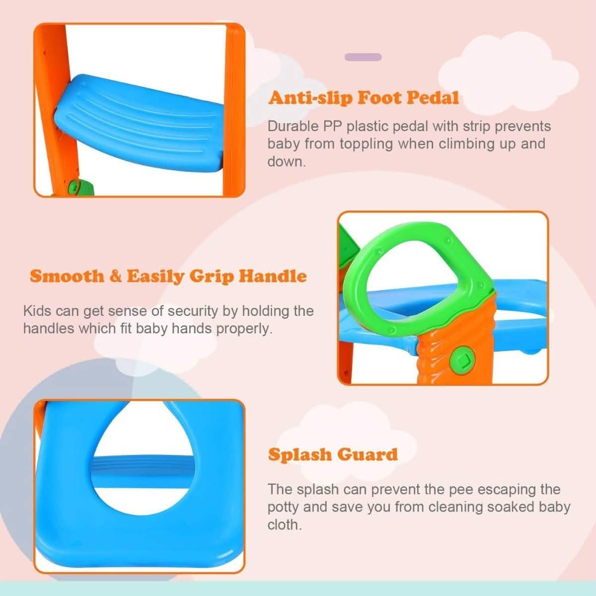 Potty Training Toilet Seat with Steps Baby Gear - Tophatter Daily Deals