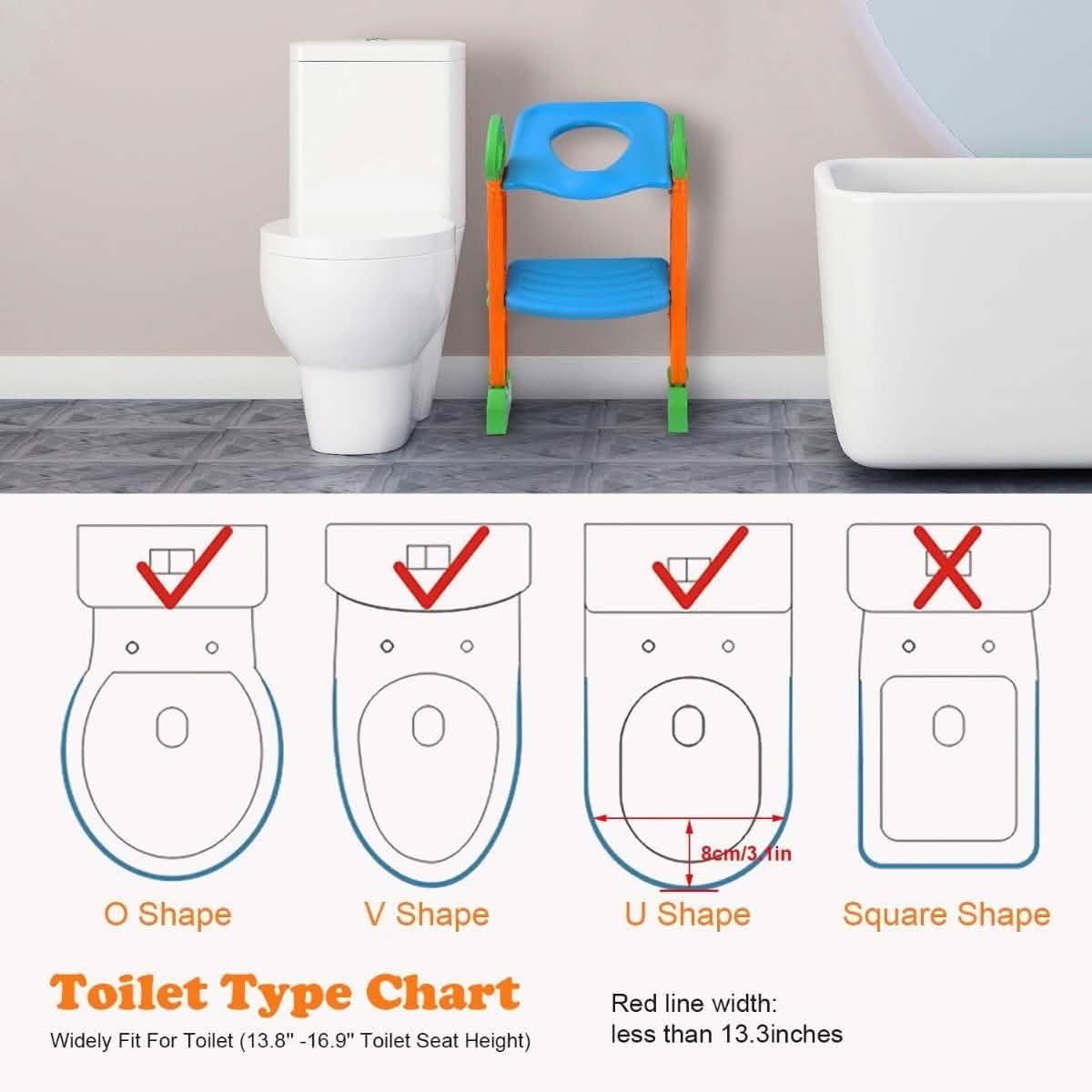 Potty Training Toilet Seat with Steps Baby Gear - Tophatter Daily Deals
