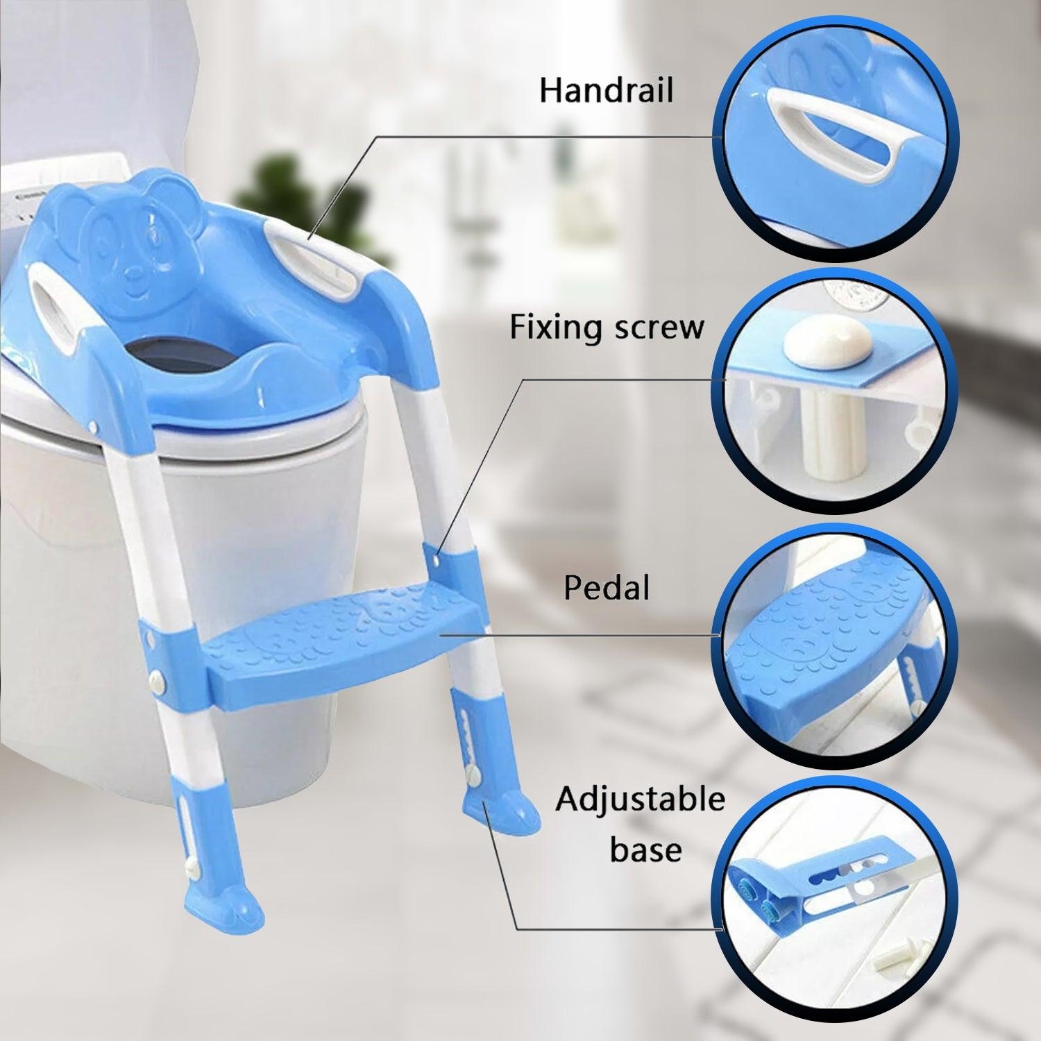 Potty Toilet Training Seat - Foldable Children Toilet Seat & Ladder Training Step Up Down Stool Home - Tophatter Daily Deals
