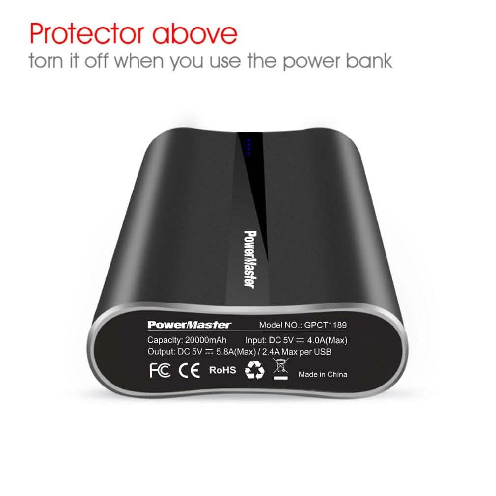 Power Master Portable Charger with USB Ports Mobile Accessories - Tophatter Daily Deals