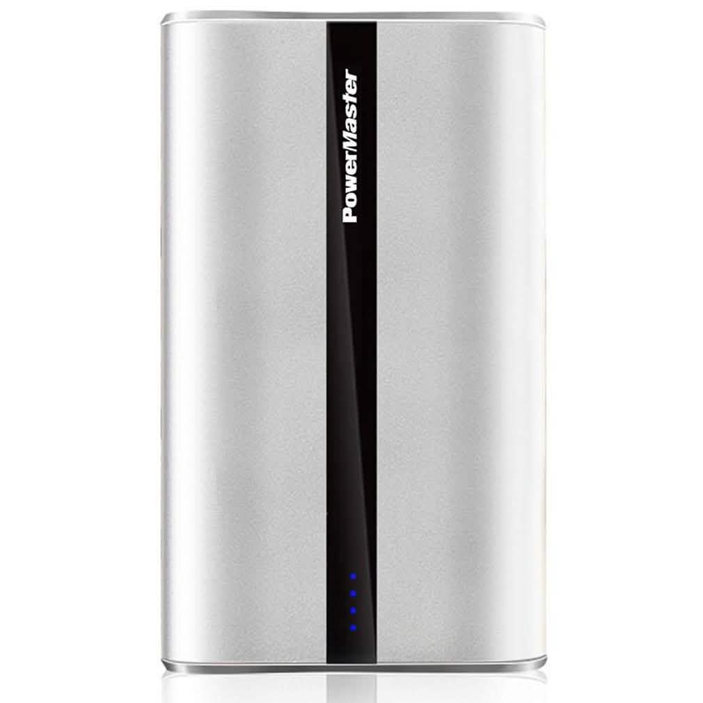 Power Master Portable Charger with USB Ports Silver Mobile Accessories - Tophatter Daily Deals
