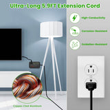 Power Strip with 5.9ft Extension Batteries & Power Accessories - Tophatter Daily Deals