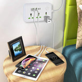 Power Strip with 5.9ft Extension Batteries & Power Accessories - Tophatter Daily Deals