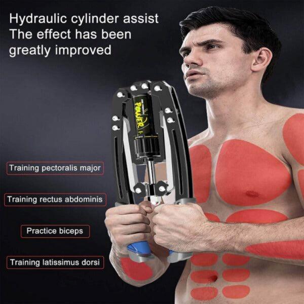 Arm Twister - Adjustable 22-440 lbs Hydraulic Power Twister for Arms Exercise Strengthener Chest Expander Exercise & Fitness - Tophatter Daily Deals