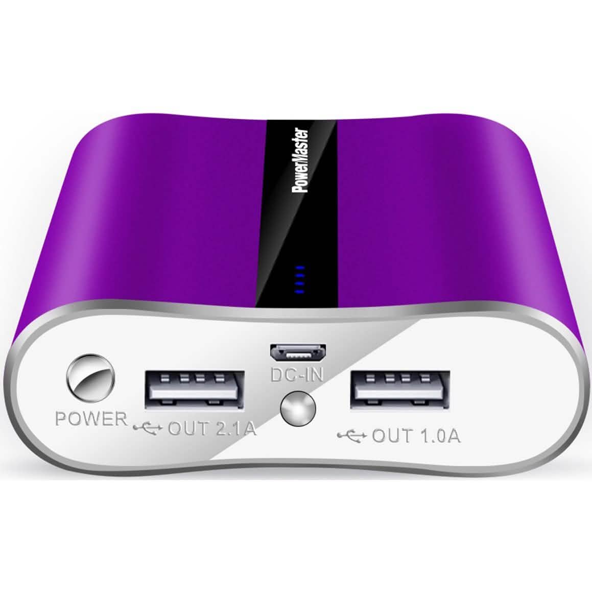 Powermaster 12000mAh Portable Charger with Dual USB Ports 3.1A Output Mobile Accessories - Tophatter Daily Deals