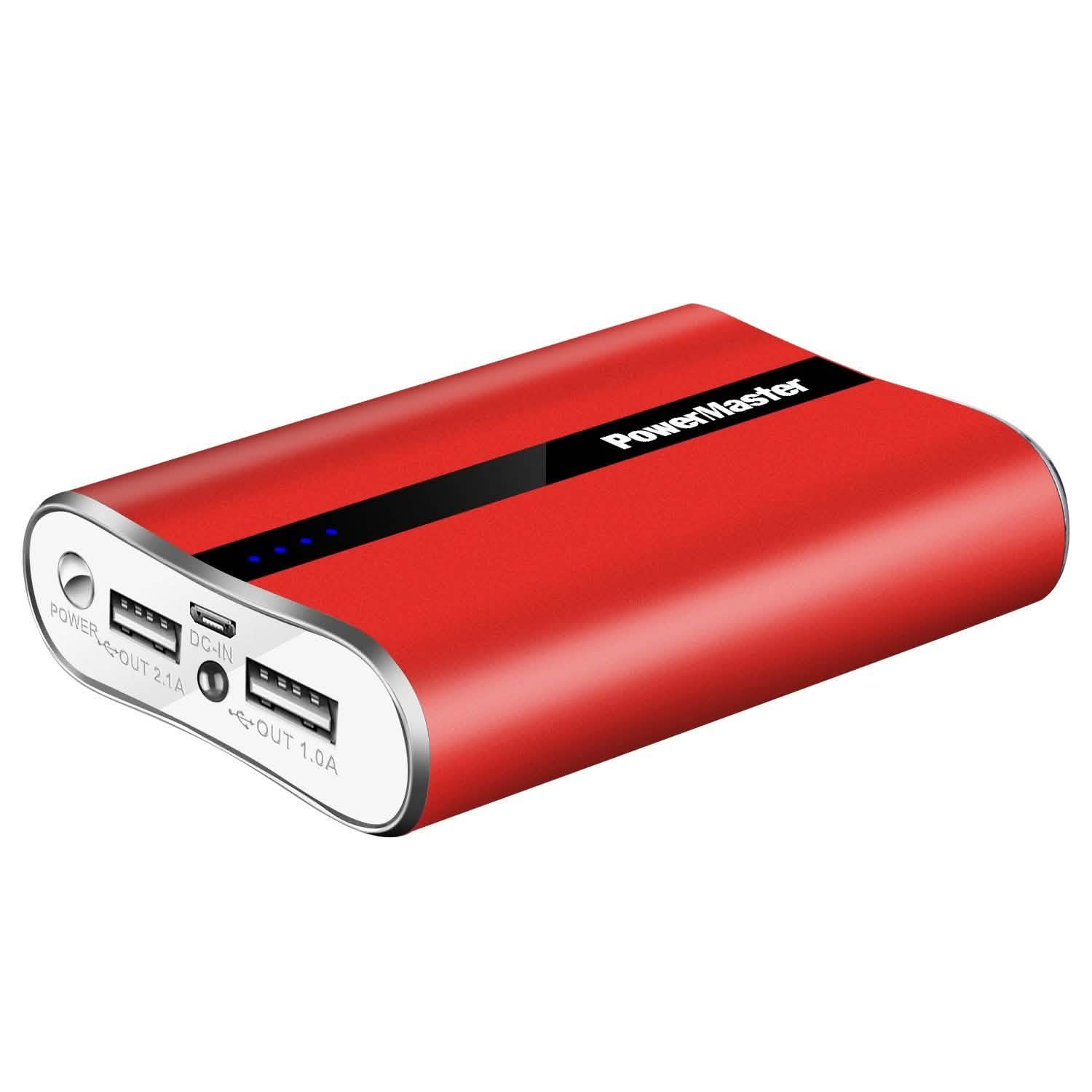 Powermaster 12000mAh Portable Charger with Dual USB Ports 3.1A Output Mobile Accessories - Tophatter Daily Deals