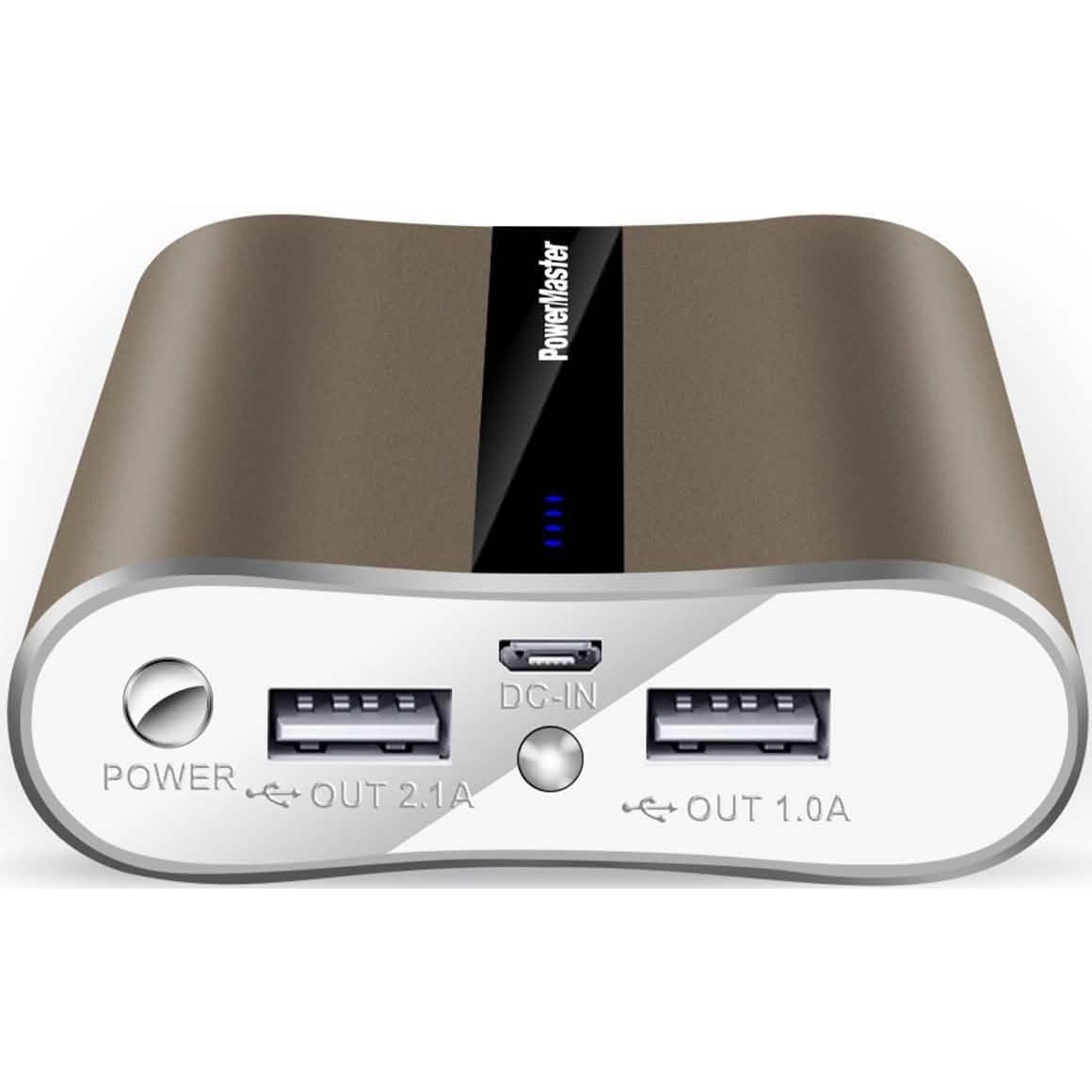 Powermaster 12000mAh Portable Charger with Dual USB Ports 3.1A Output Mobile Accessories - Tophatter Daily Deals