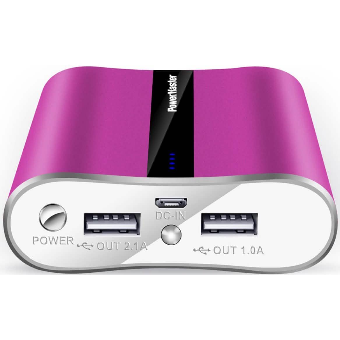 Powermaster 12000mAh Portable Charger with Dual USB Ports 3.1A Output Mobile Accessories - Tophatter Daily Deals