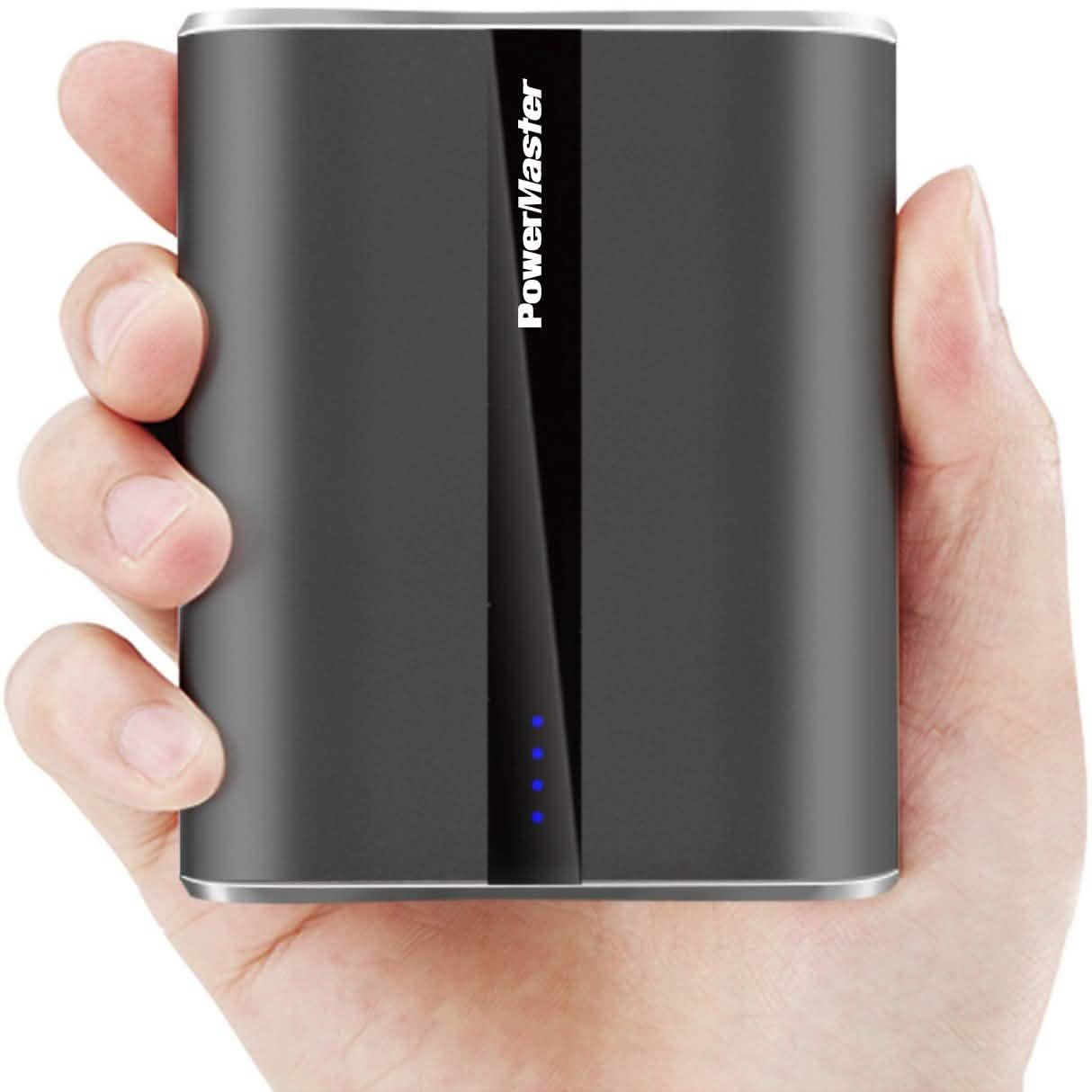 Powermaster 12000mAh Portable Charger with Dual USB Ports 3.1A Output Mobile Accessories - Tophatter Daily Deals