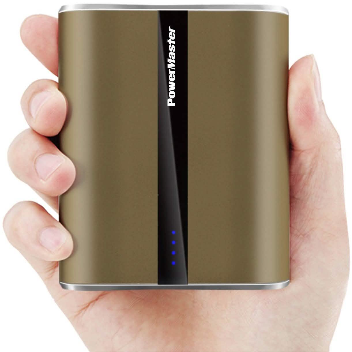 Powermaster 12000mAh Portable Charger with Dual USB Ports 3.1A Output Mobile Accessories - Tophatter Daily Deals