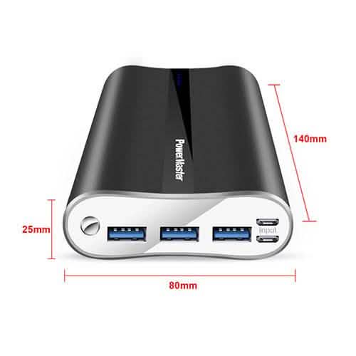 Powermaster 20000mAh Portable Charger Mobile Accessories - Tophatter Daily Deals