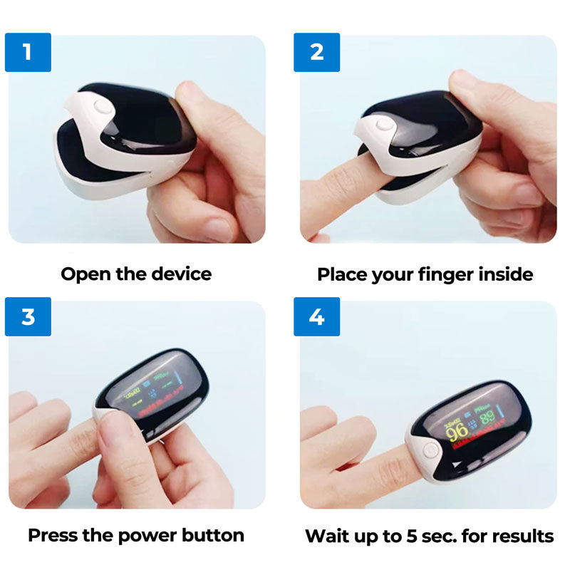 Pulse Oximeter Fingertip Noninvasive Accurate Readings - Tophatter Daily Deals