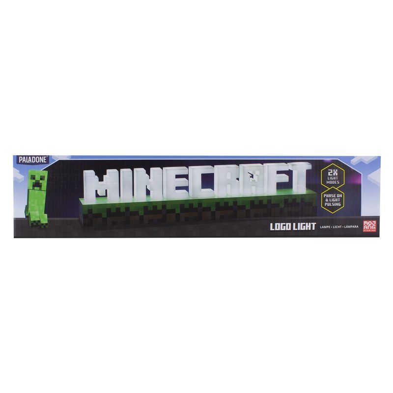 Minecraft - Officially Licensed Logo Light Lamp - Tophatter Daily Deals