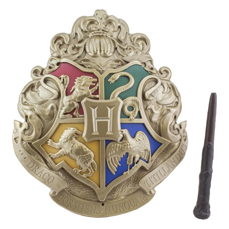 Harry Potter - Officially Licensed Hogwarts Crest Light with Wand Control