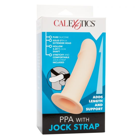 Silicone Hollow PPA Penis Extension in Ivory Male Strap-On - Tophatter Daily Deals