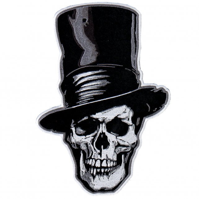 Hot Leathers Stovepipe Patch Skull & Top Hat Patch - Tophatter Daily Deals