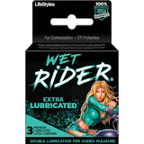 Wet Rider - Extra Lubricated Condoms - 3 Pack > Essentials > Condoms - Tophatter Daily Deals