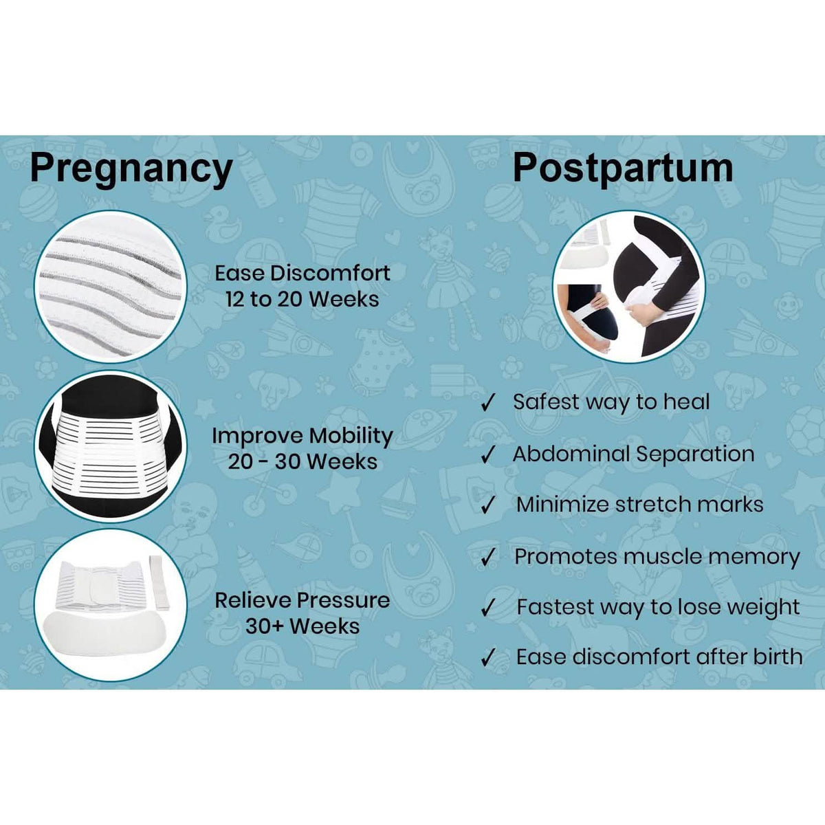 Pregnancy Support Maternity Pain Relief Belt Brace Health & Wellness - Tophatter Daily Deals
