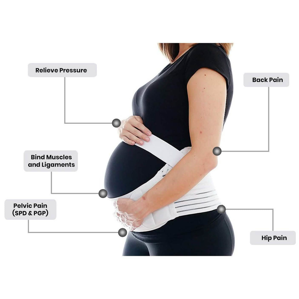 Pregnancy Support Maternity Pain Relief Belt Brace Health & Wellness - Tophatter Daily Deals