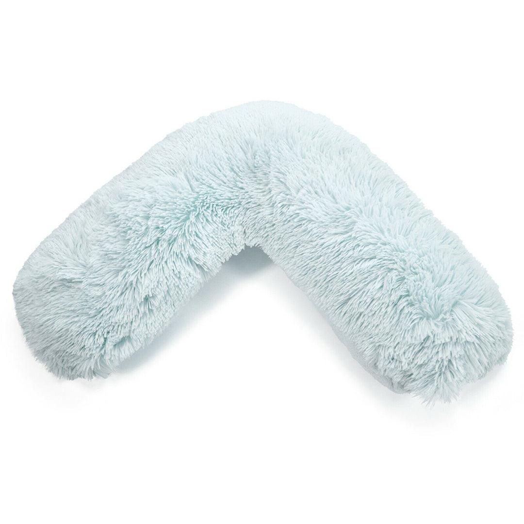 Pillowcases for V Shaped Pillow - Teddy Cuddles V Shape Pillow Case For Soft Back Neck Nursing Pregnancy Support Blue Pillows - Tophatter Daily Deals