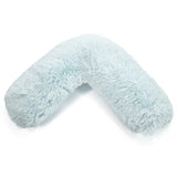 Pillowcases for V Shaped Pillow - Teddy Cuddles V Shape Pillow Case For Soft Back Neck Nursing Pregnancy Support Blue Pillows - Tophatter Daily Deals