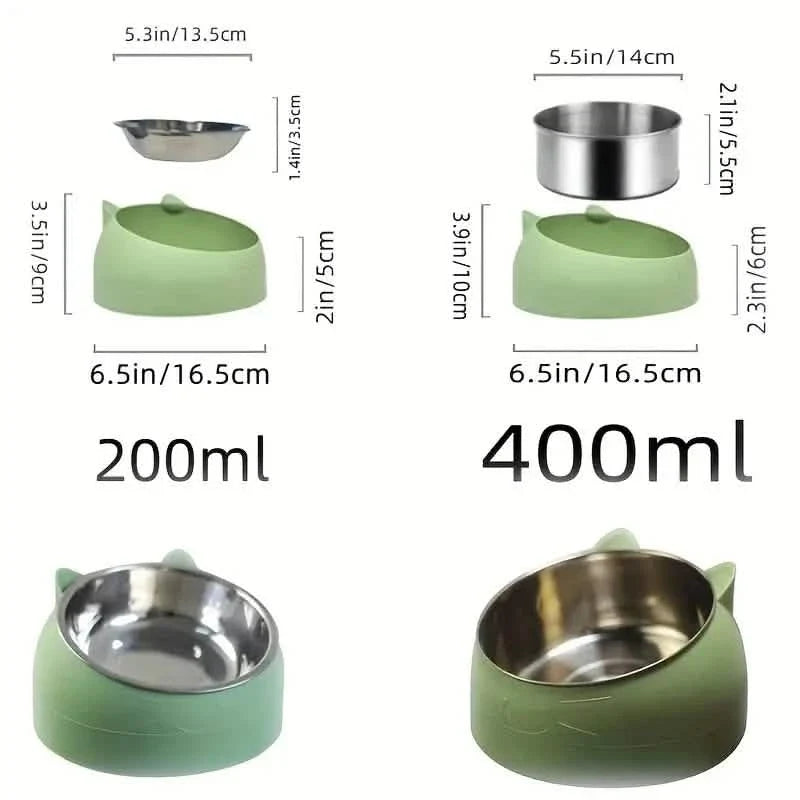 Premium Stainless Steel Cat & Dog Bowls - Non Slip Base for Food & Water Pet Supplies - Tophatter Daily Deals
