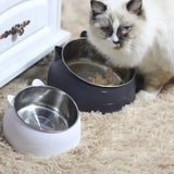 Premium Stainless Steel Cat & Dog Bowls - Non Slip Base for Food & Water Pet Supplies - Tophatter Daily Deals