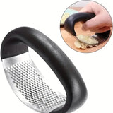 Premium Stainless Steel Garlic Rocker Press - Compact, Durable, and Rust-Resistant Kitchen Gadget Kitchen Tools & Gadgets - Tophatter Daily Deals