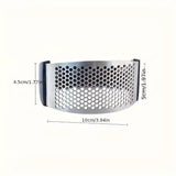 Premium Stainless Steel Garlic Rocker Press - Compact, Durable, and Rust-Resistant Kitchen Gadget Kitchen Tools & Gadgets - Tophatter Daily Deals