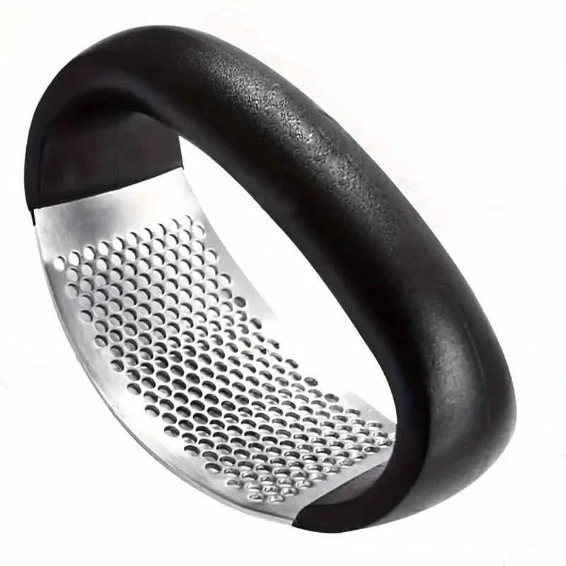 Premium Stainless Steel Garlic Rocker Press - Compact, Durable, and Rust-Resistant Kitchen Gadget Kitchen Tools & Gadgets - Tophatter Daily Deals