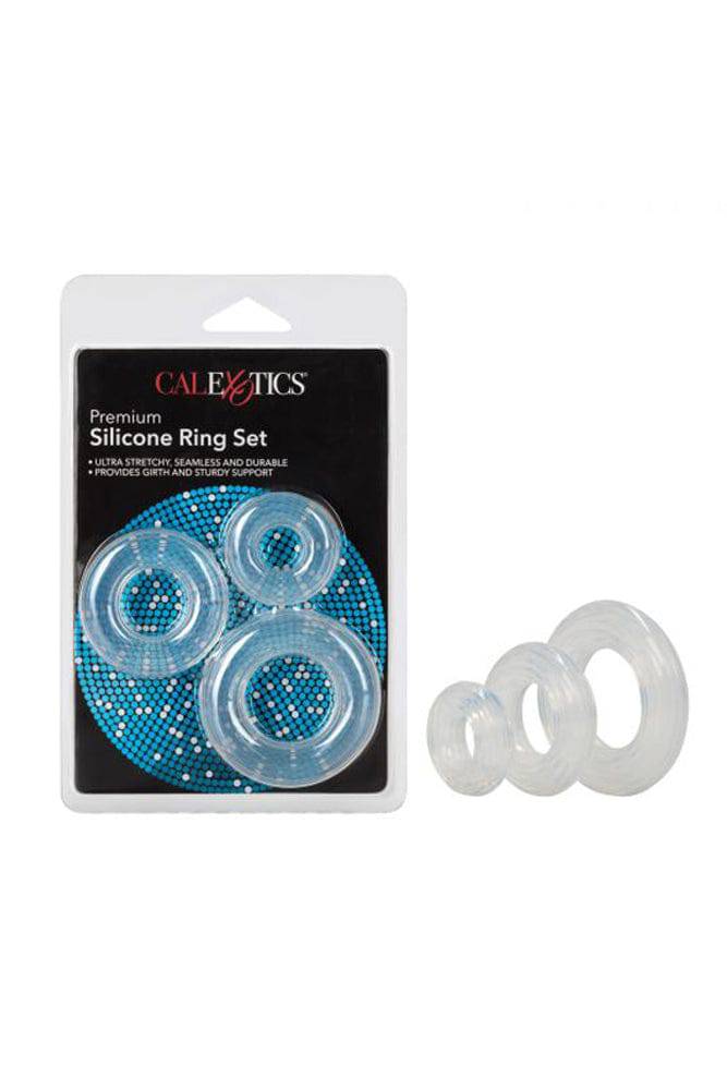 Cal Exotics - Premium Silicone Cock Ring Set - 3-Pack Sex Toy - Tophatter Daily Deals