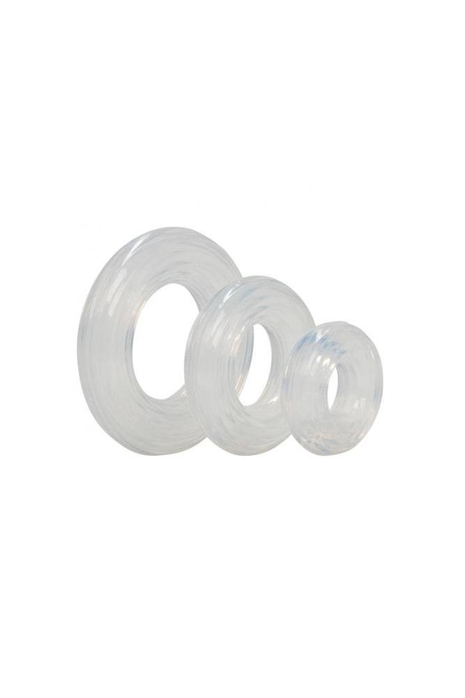 Cal Exotics - Premium Silicone Cock Ring Set - 3-Pack Sex Toy - Tophatter Daily Deals