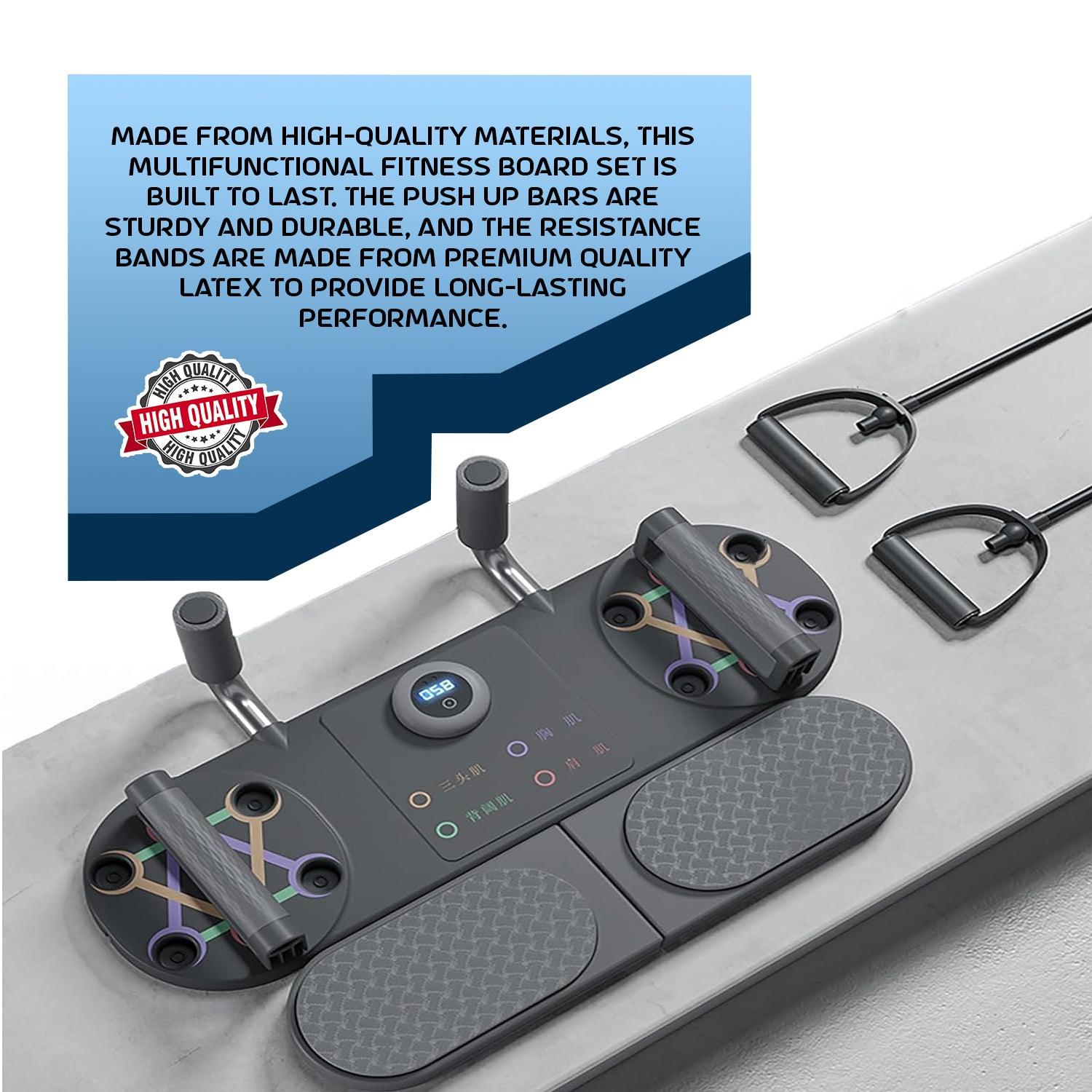 Press Up Board - Portable Push Up Board Core Muscle Training Workout Equipment Home Gym Exercise Exercise & Fitness - Tophatter Daily Deals