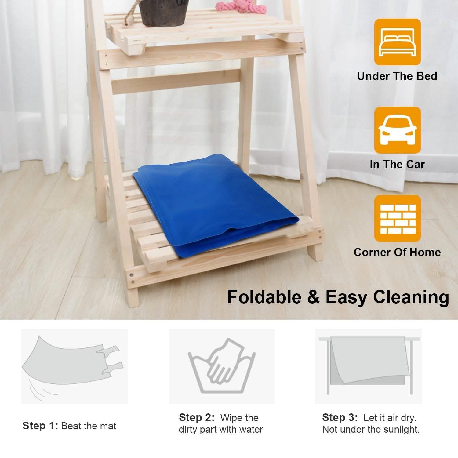 Pressure Activated Pet Gel Self Cooling Mat Pad Pet Supplies - Tophatter Daily Deals