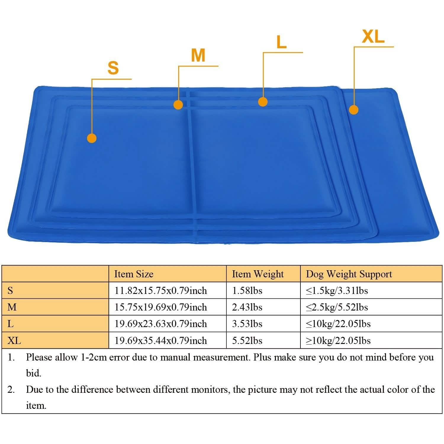 Pressure Activated Pet Gel Self Cooling Mat Pad Pet Supplies - Tophatter Daily Deals