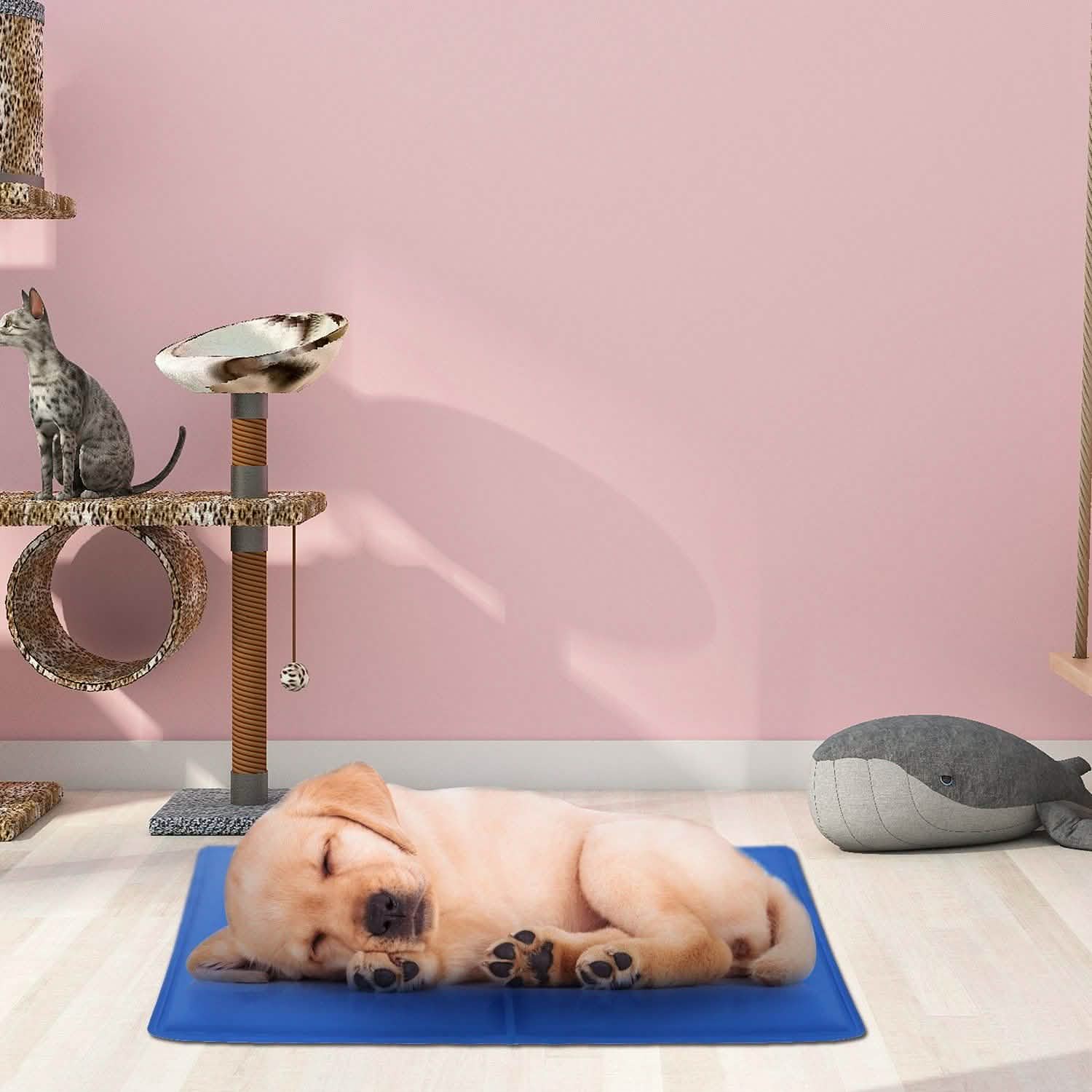 Pressure Activated Pet Gel Self Cooling Mat Pad Pet Supplies - Tophatter Daily Deals