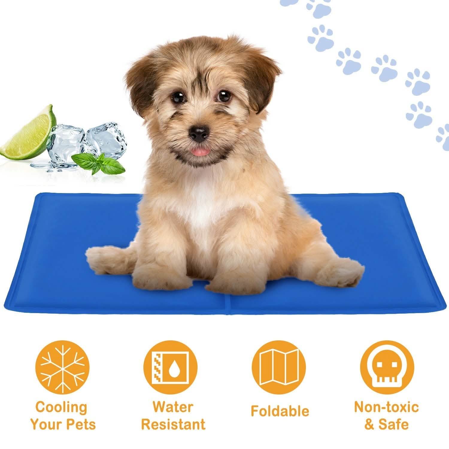 Pressure Activated Pet Gel Self Cooling Mat Pad Pet Supplies - Tophatter Daily Deals
