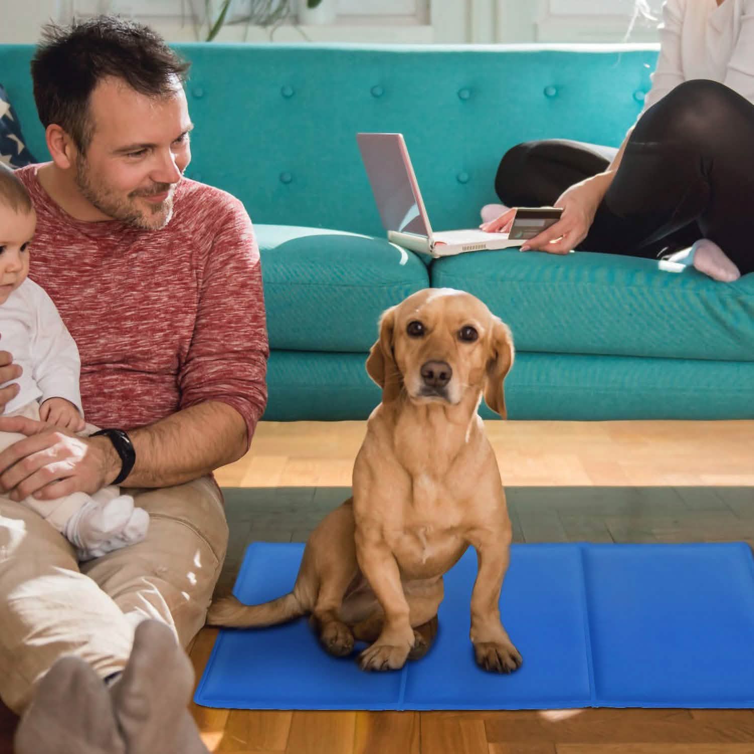 Pressure Activated Pet Gel Self Cooling Mat Pad Pet Supplies - Tophatter Daily Deals