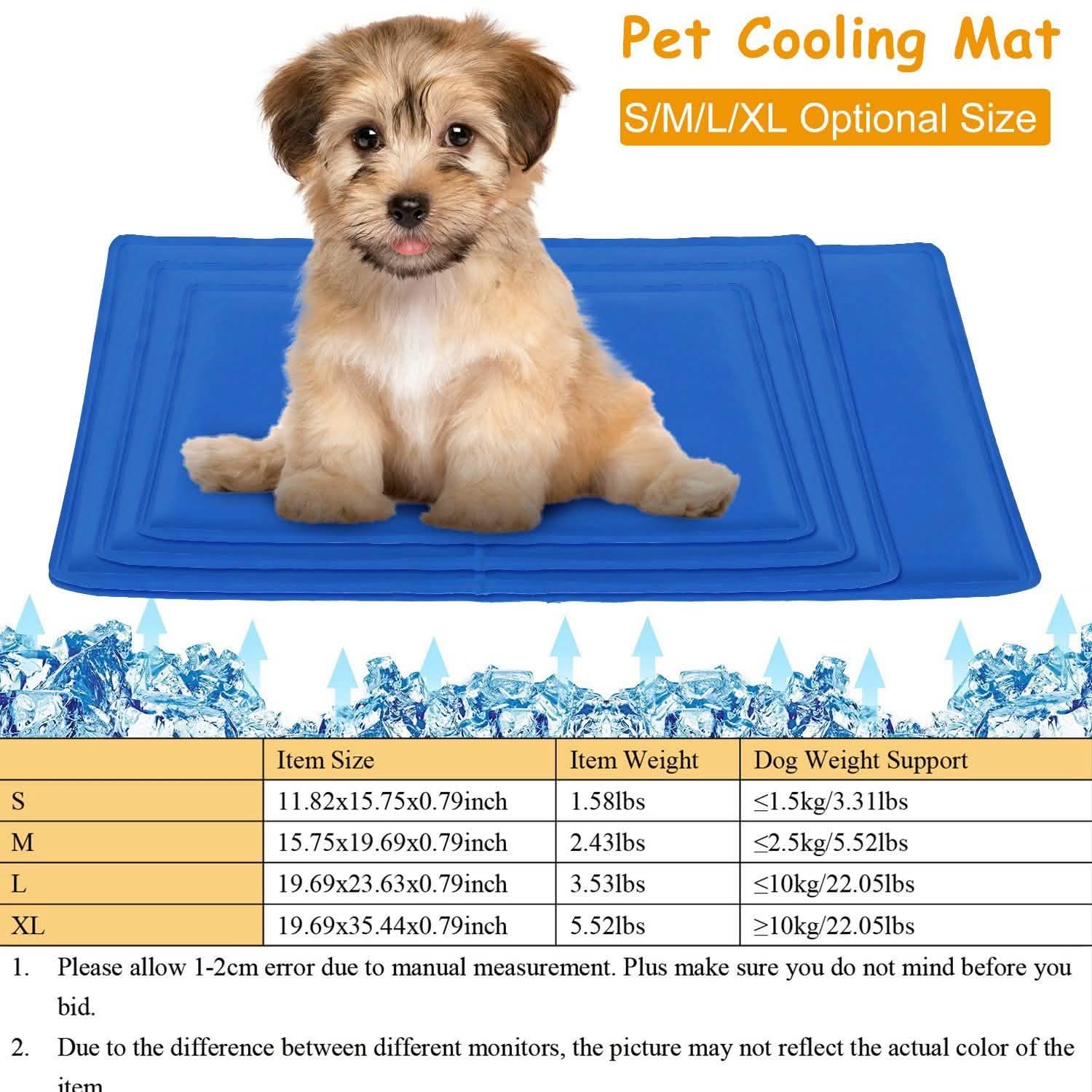 Pressure Activated Pet Gel Self Cooling Mat Pad Pet Supplies - Tophatter Daily Deals