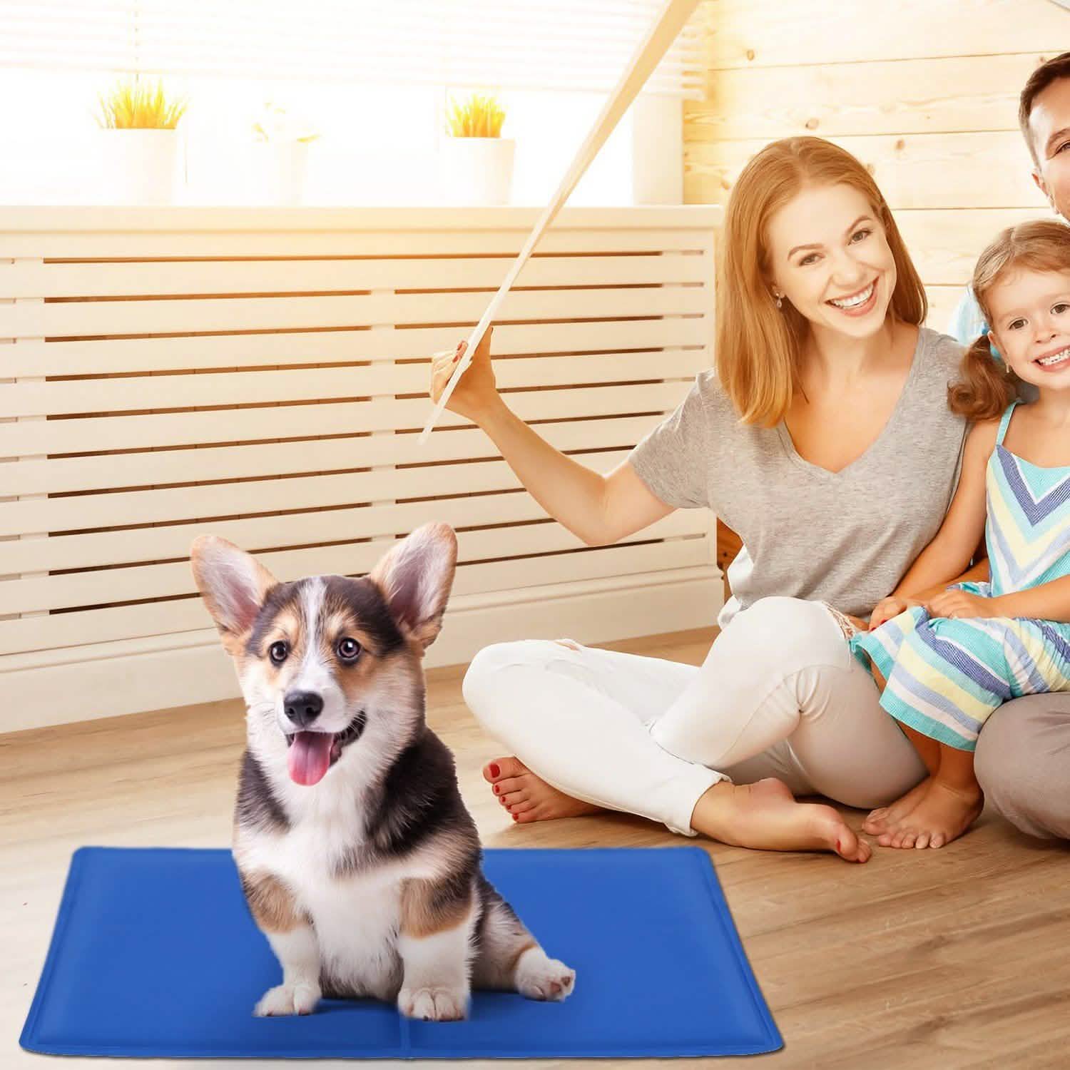 Pressure Activated Pet Gel Self Cooling Mat Pad Pet Supplies - Tophatter Daily Deals